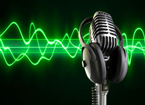 old-mic-and-green-wave